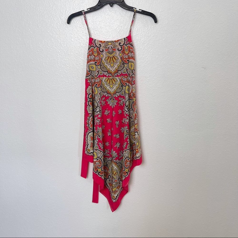 Bonnie Jean pink coral handkerchief dress size 12